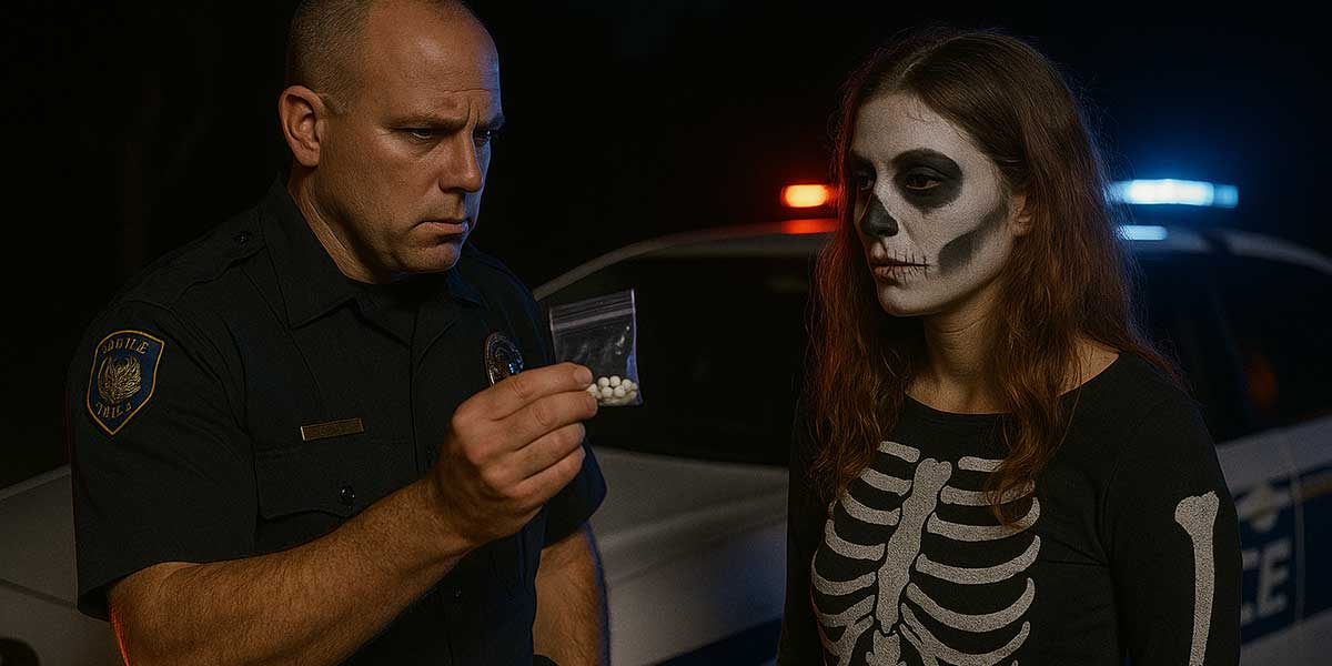 arrested-on-halloween Arrested for drug possession during Halloween