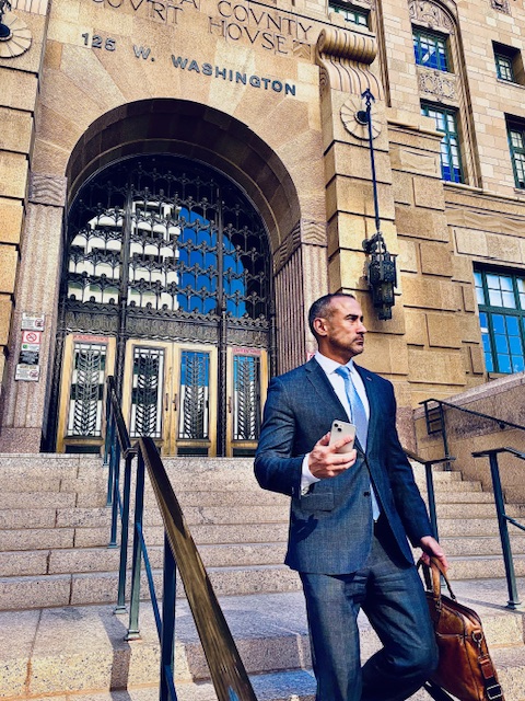 About defense attorney Christian Lueders