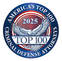America’s Top 100 Criminal Defense Attorneys 2025 badge